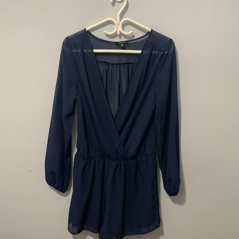 Beautiful blue romper size large